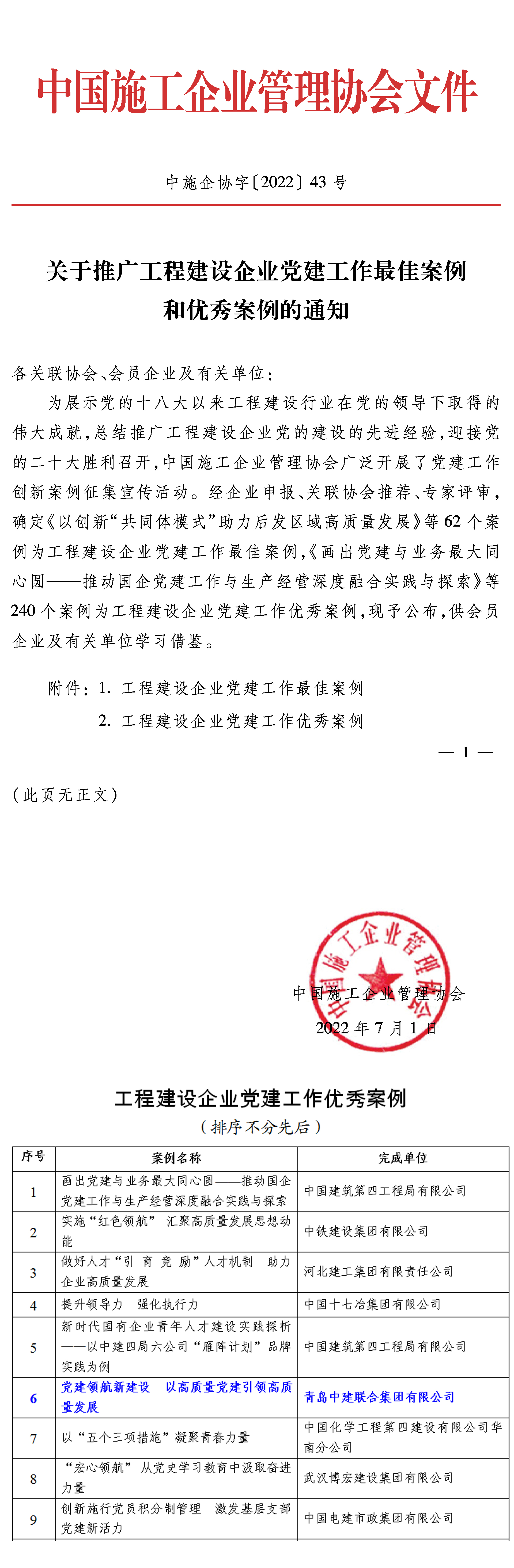 萬山磅礴，黨為主峰|中建聯(lián)合堅(jiān)持以高質(zhì)量黨建引領(lǐng)企業(yè)發(fā)展(圖1)