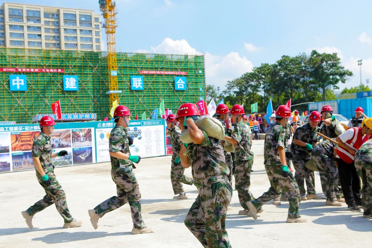 中建聯(lián)合承辦2021年嶗山區(qū)住建領(lǐng)域突發(fā)事件應(yīng)急救援聯(lián)合演練(圖8)